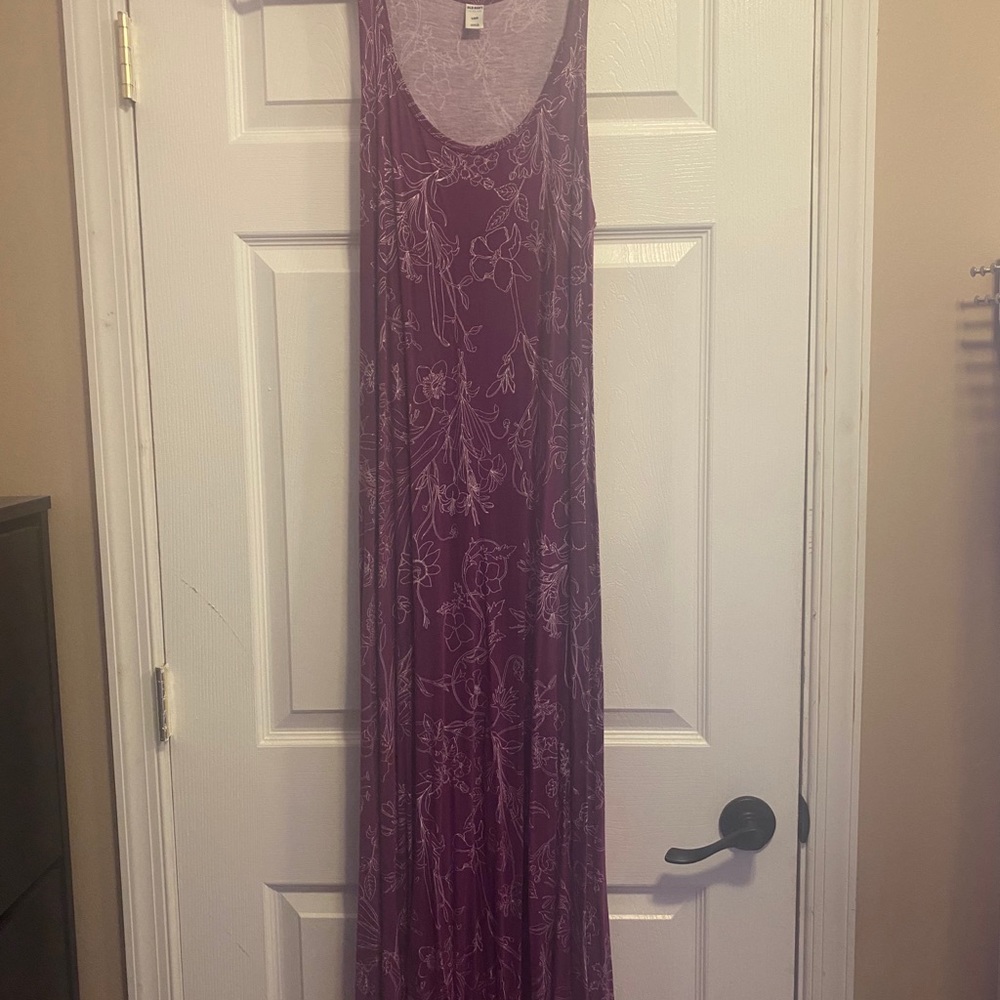 Purple maxi dress